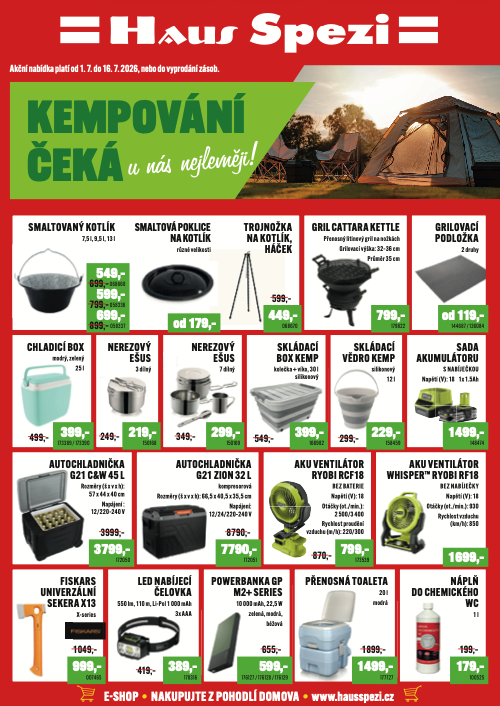Akční leták Haus Spezi